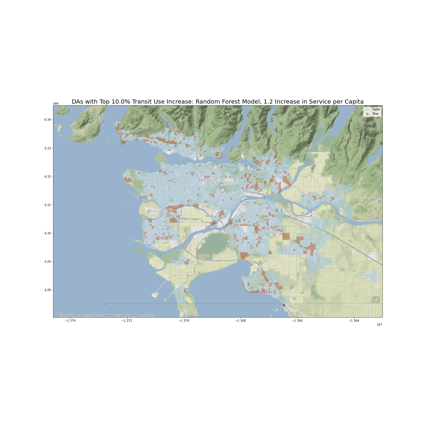 Map: Random Forest Scenario 1